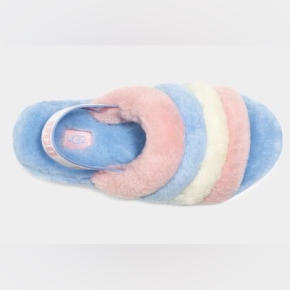 NWOT Ugg Yeah Fuzzy Slingback Slides - Picture 8 of 10